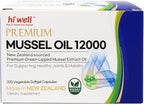 Hi Well Premium New Zealand Green-Lipped Mussel Oil //200 Softgel Capsules//Sourced from Pristine New Zealand Waters(2)