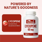 Lycopene Supplement for Men 60mg, Natural Carotenoid Complex from Tomato Extract Powder, 120 Vegan Capsules, 4 Month Supply, Non-GMO and Gluten Free Lycopene for Men & Women
