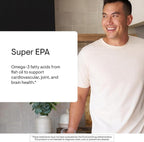 THORNE - Super EPA - Omega-3 Fish Oil Supplement with EPA & DHA from Sustainably Sourced Fish - Supports Brain, Skin, Joint & Heart Health* - Third-Party Certified - Gluten & Dairy-Free - 90 Softgels