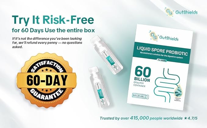 Liquid Spore Probiotic for Adult, Women & Men | Supports IBS, Gas, Bloating & Diarrhea | Improve Digestive & Immune System | 20 Servings