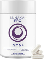 Lunakai USA Made NMN Supplement 500mg 6-in-1 with TMG & Resveratrol 98% - Daily NAD+ & Energy Support for Healthy Aging & Cellular Health, Nicotinamide Mononucleotide, 60 Capsules