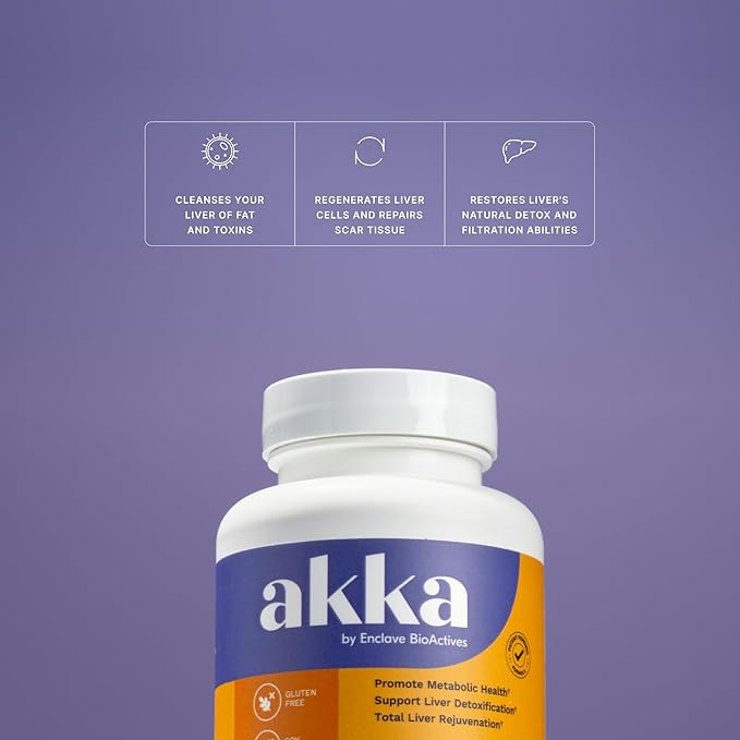 AKKA 2 Pack Premium Liver Cleanse Detox & Repair Superbiotic - Supports Liver Health & Function, Boosts Energy, Digestion & Metabolism with Bioavailable Pasteurized Akkermansia, Non-GMO, Gluten-Free
