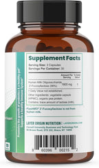 Layer Origin PureHMO Human Milk Oligosaccharide (HMO 2'-FL) Prebiotic Fiber - Feed 180 Billion Probiotics/Serving, 30-Day Supply