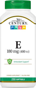 21st Century E 400 I.U. (Dl-Alpha) Softgels, 250-Count