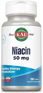 Kal 50 Mg Niacin Tablets, 200 Count