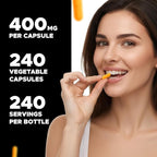 Vitabod Vitamin B2 (Riboflavin) 400 mg 240 Vegetarian Capsules - Support Cellular Energy and Red Blood Cell Production