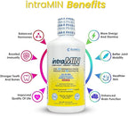 Drucker Labs - intraMIN Organic Liquid Minerals Supplement for Men, Women, Kids, Immune and Muscle Support, Non GMO, Gluten Free, Vegan, Electrolytes, Sugar Free (32 oz.,Unflavored)
