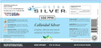 Ultra Silver® Colloidal Silver | 500 PPM, 32 Oz (946mL) | Mineral Supplement | True Colloidal Silver - 4 oz Dropper Bottle (Empty) Included for Dispensing!