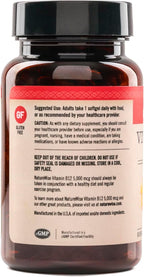 NatureWise Vitamin B12 5000 mcg - Extra Strength - Supplement for Supporting Energy Levels, Mental Clarity, Nervous System Health - Easy-to-Swallow, Soy and Gluten-Free, Non-GMO - 60 Softgels
