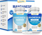 Magnesium Complex & Manganese Supplement Bundle – 1000mg Magnesium with 7 Forms Plus 10mg Manganese (Aspartate/Citrate) – Supports Relaxation, Muscle & Bone Function – 150 Capsules Total