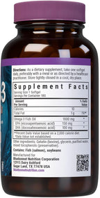 BlueBonnet Omega 3 1000mg Salmon Oil EPA DHA Essential Fatty Acids - Heart Health Supplement for Women & Men - Molecularly Distilled, Triglyceride Form Omega-3 Wild Salmon Fish Oil - 180 Softgels