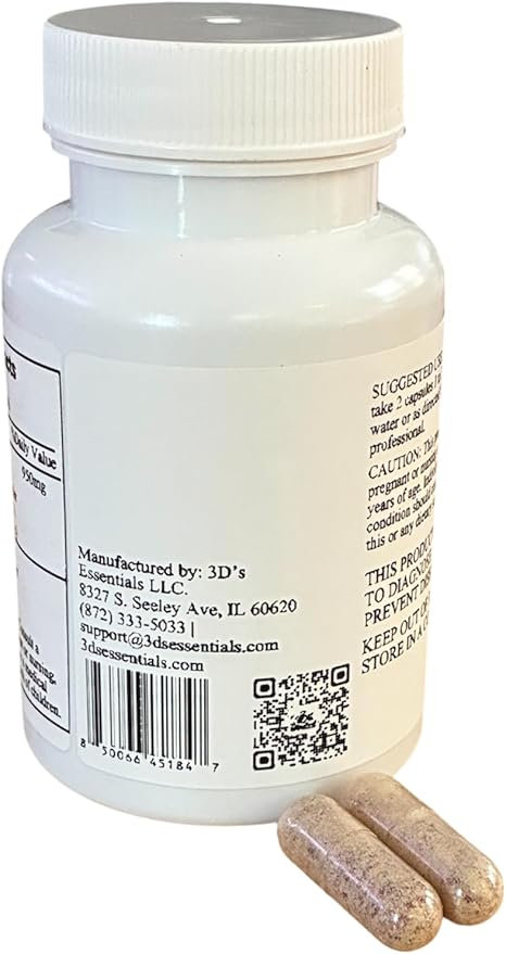 3D's Essentials URI Shield Plus+, Urinary Tract, Immune and Gut Support, D-Mannose, Cranberry, Probiotic, 56 Capsules