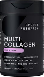 Sports Research® Supplements for Women Pack - Phytoceramides 350mg for Healthy Skin and Hydration + Biotin-Infused Collagen Peptides Complex