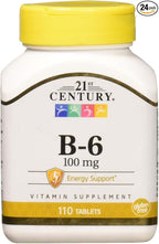 21st Century Vitamin B-6 100 Mg, 110 Count
