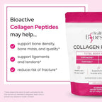 FORTIBONE® Premium Bone Health Collagen Peptides w/FORTIGEL®, VERISOL®, TENDOFORTE® | Clinically-Supported for Bones Joints Skin Hair Nails | Hydrolyzed Collagen Anti-Aging Formula | 60 Servings