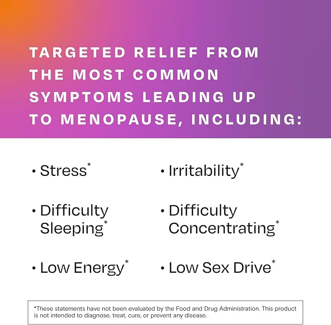 Amberen Perimenopause, Peri-Menopause Multi-Symptom Relief, Vitamin B, Vitamin E & Antioxidants Supplement, Clinically Shown to Help Support Hormone Balance, Hot Flashes & Night Sweats, 60 Count