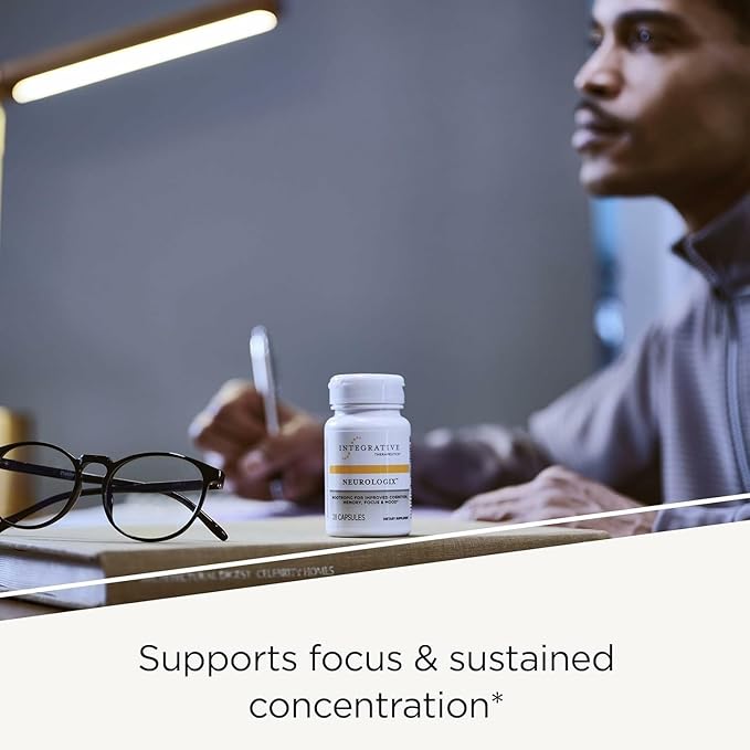 Integrative Therapeutics Neurologix - with Saffron and CDP-Choline - Nootropic Supplement for Brain Health*- Focus* - Memory Support* - Vegan, Gluten-Free & Dairy-Free - 28 Capsules (14 Servings)