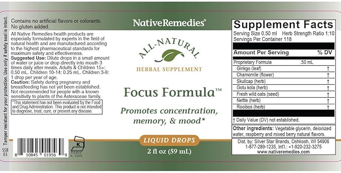Native Remedies Focus Formula