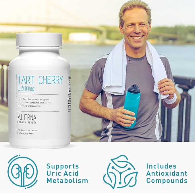 Tart Cherry Extract 1200 mg, 100 Vegetarian Capsules - Gluten Free, Non-GMO