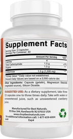 Best Naturals D-Mannose 1500 mg Per Serving 120 Capsules (Pack of 3)
