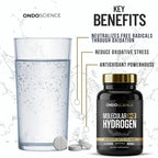 Molecular H2 Hydrogen - Promotes Healthy Aging, Cellular Energy, and Cognitive Function – Made with Elemental Magnesium. Free from GMOs, Gluten, and Soy