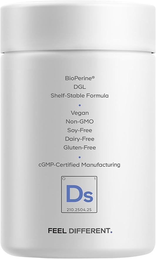 Codeage Daily Synbiotic Supplement - Prebiotics, Lactobacillus & Bifidobacterium Probiotics, L-Glutamine, Zinc L-Carnosine, DGL, Synbiotic Probiotic, BioPerine - Shelf-Stable - 30 Capsules