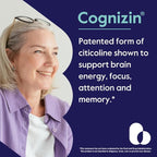BESTVITE Cognizin Citicoline 500mg (60 Vegetarian Capsules) - Clinically Studied Premium Choline Nootropic - No Stearates - Vegan - Non GMO - Gluten Free - Brain Supplements for Memory and Focus