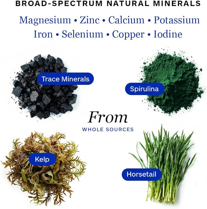Professional Botanicals Mineral Complex - Trace Minerals, Kelp, Spirulina Nutrient Blend - 90 Vegetarian Capsules