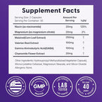 Univera Natural Dreams Melatonin-Free, Gentle Sleep Support, Natural Sleep, Maizinol, Valerian Root, Chamomile Flower, GABA, Magnesium - 60 Capsules