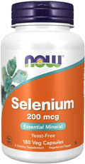 NOW Foods Selenium 200 mcg VCaps, 180 ct