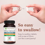 Pure Nutrition Ultra Calcium 1000mg with VIT D3 + K | 90 Tab | Calcium Supplement with Calcium Citrate Malate, VIT D3, K, Moringa Oleifera, Magnesium and Zinc.