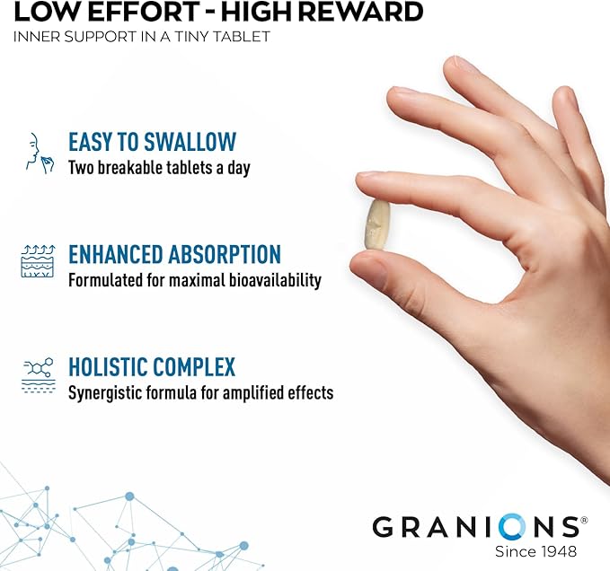 Granions Marine Collagen Pills – 2000mg Hydrolyzed Marine Collagen Peptides, Hyaluronic Acid, Vitamin C, Calcium, Magnesium – Skin, Hair, Nails, Pro Aging Hyaluronic Acid Supplements – 180 Tablets