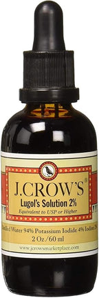 J.CROW'S® Lugol's 2% Iodine Solution & 'Folk Medicine' Book Bundle: Essential Iodine Formulation Since 1829 Paired with a New England Almanac of Natural Health Care Knowledge