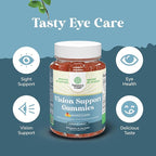 Zeaxanthin Plus Lutein Gummies for Adults - Potent Eye Vitamins for Vision and Blue Light Protection - Daily Gummy Lutein Eye Health Supplements for Adults Dry Eyes and Eye Strain Support - 90 Count