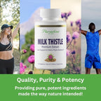 Paradise Herbs Milk Thistle, Active Whole Spectrum Extract, Super Potent, Ultra Pure, Vegan, Non GMO, Gluten Free, 120 Vegetarian Capsules (Pack of 2)