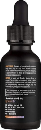 Lyfetrition GABA with L-Theanine, Ginkgo Biloba (Salisburia biloba) Extract, Organic Peruvian MACA Root (Lepidium meyenii) Extract, 118 ml, 4 FL Oz Liquid, 220 Servings, Made in USA, Quick Absorption