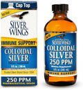 Natural Path Silver Wings Colloidal Silver Liquid - Enhanced Immune Support Supplement - 250ppm (1250mcg) - 8oz