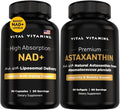 Vital Vitamins NAD+ 30 ct + Astaxanthin 60 ct