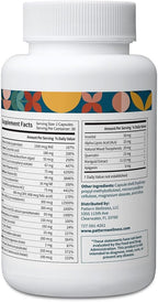 Pattern Wellness Multivitamin for Men & Women – Vitamin A, B, C, D, E – Supports Energy & Wellness – Whole Body Health – Daily Multivitamin Supplement – 60 Vegan Capsules