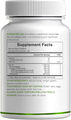 DEAL SUPPLEMENT 2 Pack Antarctic Krill Oil, 1,000mg Per Serving, 480 Softgels – Mercury Free, No Fishy Taste – Rich in Omega-3s, EPA, DHA, Astaxanthin, & Phospholipids – Non-GMO, No Gluten