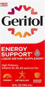 Geritol Liquid Energy Support B-Vitamins,12 Fl Oz (Pack of 2)