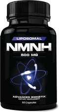 Advanced Bionetix Liposomal NMNH 500mg Per Serving -NMN Supplement Alternative- 60 Capsules (Dihydronicotinamide Mononucleotide) NAD Supplement to Boost NAD+ Levels for Anti Aging (60)