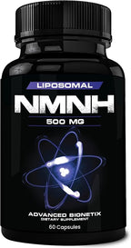 Advanced Bionetix Liposomal NMNH 500mg Per Serving -NMN Supplement Alternative- 60 Capsules (Dihydronicotinamide Mononucleotide) NAD Supplement to Boost NAD+ Levels for Anti Aging (60)