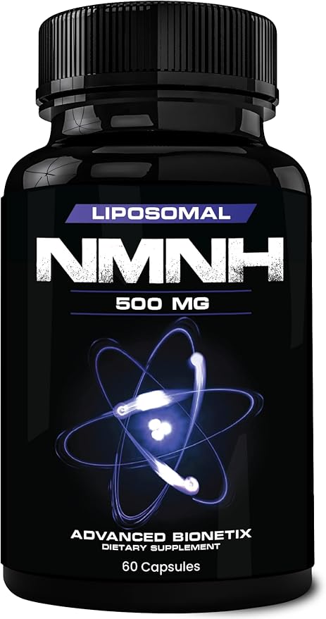 Advanced Bionetix Liposomal NMNH 500mg Per Serving -NMN Supplement Alternative- 60 Capsules (Dihydronicotinamide Mononucleotide) NAD Supplement to Boost NAD+ Levels for Anti Aging (60)