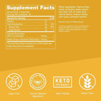Bulletproof Sugar-Free Peach Ginger Turmeric Gummies, 60 Count, Keto Supplement for Joint and Inflammation Response Support, New and Improved Flavor and texure