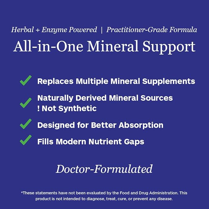 Professional Botanicals Mineral Complex - Trace Minerals, Kelp, Spirulina Nutrient Blend - 90 Vegetarian Capsules