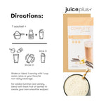 Complete by JuicePlus+ Single Serve French Vanilla Shakes - Plant-Based Nutrition - Vegan, Gluten-Free, Non-GMO, Kosher, Whole Food Based Shake Powder with Protein, Fiber & Prebiotics - 15 Servings