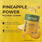 The Wellness Project Vaginal & Gut Probiotic + Prebiotic Gummies| Triple-Strength Clinically Studied Probiotics for Flora, Odor & pH Balance | No Added Sugars | Delicious Pineapple Flavor (Pack of 3)