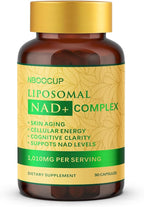 NBOOCUP NAD Supplement - 1010mg Nicotinamide Riboside Chloride Complex, Liposomal NR Supplements, Resveratrol NAD+ for Anti Aging, Cellular Energy, Skin, Focus - 90 Capsules