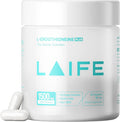 LAIFE L-Ergothioneine PLUS Supplement, Cellular Antioxidant Supplement for Energy, Skin, Vitality & Whole-Body Wellness with L-Ergothioneine, NR, Quercetin, Curcumin & Magnesium Glycinate, 60 Capsules